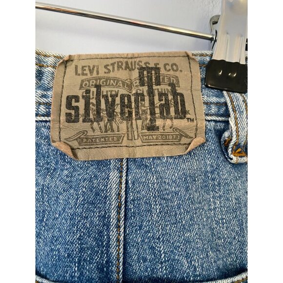 Levis SilverTab Baggy Jeans Womens Size 11/12 Button Fly Denim Jeans - Picture 4 of 11